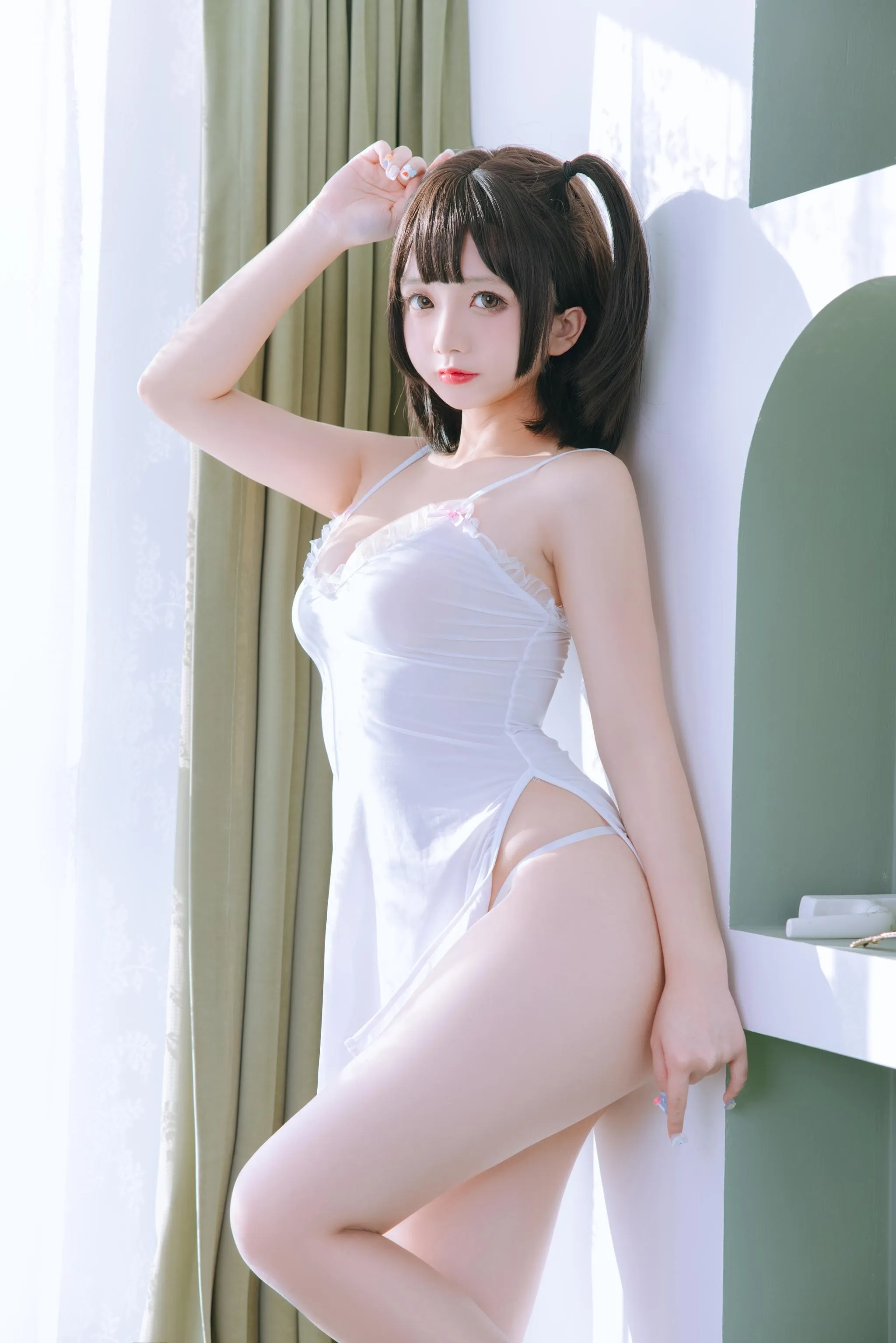 日奈娇 – NO.43 湿身小白裙 [70P]插图8